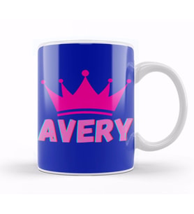 Avery  Name personalized Custom   vintage Retro Rainbow Style Design Gift Baby  Gift For Her Kupa Bardak Porselen