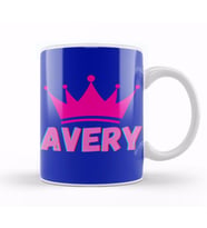 Avery  Name personalized Custom   vintage Retro Rainbow Style Design Gift Baby  Gift For Her Kupa Bardak Porselen