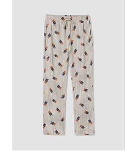 LC WAIKIKI Bej Regular Fit Baskılı Erkek Pijama Altı