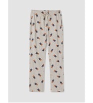 LC WAIKIKI Bej Regular Fit Baskılı Erkek Pijama Altı
