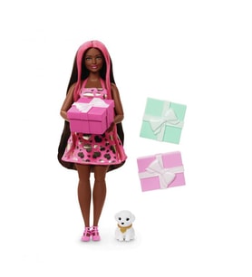 Barbie Party Unboxed Köpeğimin Doğum Günü Serisi Kırmızı Elbiseli JFG72