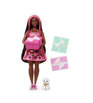 Barbie Party Unboxed Köpeğimin Doğum Günü Serisi Kırmızı Elbiseli JFG72