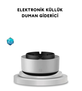Sigara Dumanı ve Koku Giderici Ha Temizleyici Küllük – 2 Katmanlı Filtreli