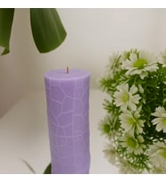 Echo KırmızıGül Kokulu Soya Mum - Doğum Günü - Sevgililer Günü - Anneler Günü - Babalar Günü - Aromaterapi (Açık Lila)