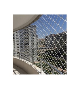 2,50 X 6 Metre Balkon Kedi Filesi Çocuk Güvenlik Ağı 3 Milim Kalınlık  (Çok Renkli)