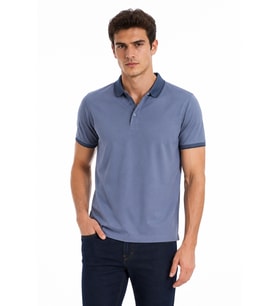 Erkek Polo Yaka Kısa Kollu Tişört Regular Kalıp T6092 BGL-ST05550