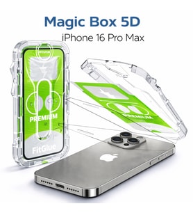 iPhone 16 Pro Max Epro 5D Şeffaf Ekran Koruyucu Cam – Full Kaplama