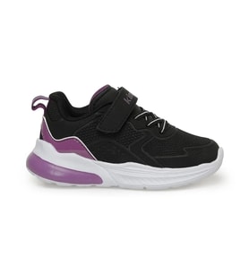 Kinetix Vanya 3Pr Patik Kız Çocuk Sneaker Spor Ayakkabı Siyah Mor