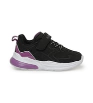 Kinetix Vanya 3Pr Patik Kız Çocuk Sneaker Spor Ayakkabı Siyah Mor
