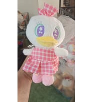 Oyuncak Peluş Sevimli Uyku Arkadaşı Pembe Elbiseli Ördek 25 cm