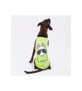 Pawstar Köpek T-Shirt Yeşil No Prob-Lama Büyük 7XLarge Sırt76cm Göğüs92cm Boyun59cm