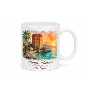 Alanya Kızılkule Antalya Hatırası Kupa Bardak Tatil Hediye