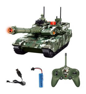 Hstar 1:16 Battle Armored Uzaktan Kumandalı Tank 6 Chanel 27 Mhz. Sesli ve Işıklı USB Şarj 35 Cm  6