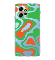 PrintiFy Xiaomi Redmi Note 12 4G Uyumlu Kamera Korumalı Renkli Desen Tasarımlı Şeffaf Kılıf
