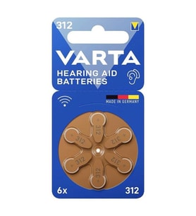 Varta 312 Numara Kulaklık İşitme Cihazı Pili (6 Lı Paket)