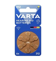 Varta 312 Numara Kulaklık İşitme Cihazı Pili (6 Lı Paket)