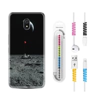Xiaomi Redmi 8A 8 Pro 9C 9T 10C 11T Pro Kılıf Kablo Koruma Spiral Silikon Astronoot Red Baloon 1608