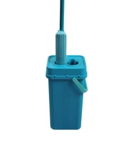Geseus Motek Soft Mop Mikrofiber Cam,Parke Islak Zemin Temizlik Seti Çift Hazneli Yıka Sık Temizle-MT23