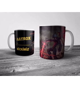 Pixxa  AATROX Kişiye Özel İsimli Kupa Bardak (League of Legends, LOL)
