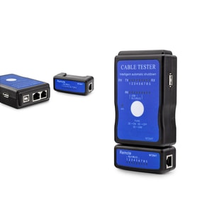 Kablo Test Cihazı RJ11 RJ45 RJ12 USB Siyah HDX6512