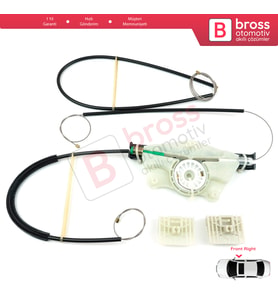 VW Touareg MK1 7L Porsche Cayenne 9PA 955 957 2002-2010 İçin Elektrikli Ön Sağ Cam Kriko Tamir Seti
