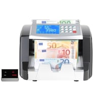 Hunter HI2230 Karışık Para Sayma Makinesi - Tl Ve Euro Karışık , Usd Adet Sayım + Müşteri Ekranı Ekranı