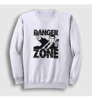 Presmono Unisex Beyaz Danger Zone Sterling Archer Sweatshirt 299538tt (Beyaz)