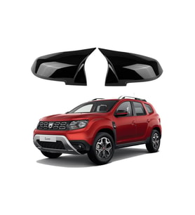 dacia duster 2018 sonrası parlak siyah batman-yarasa ayna kapağı