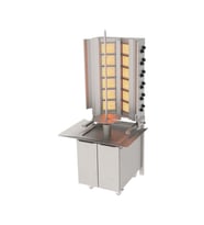 Atalay ADG-12-D-S Döner Makineleri Duvara Monte Gazlı Hareketli Alt Arabalı Sabit - 6x2 Radyanlı