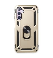Galaxy A14 4G Kılıf Sofya Yüzüklü Silikon Kapak - Gold