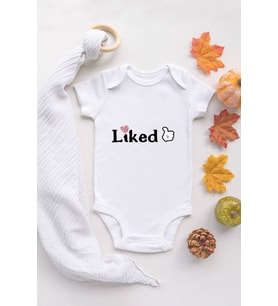 Mickey Mouse Liked Organik Baskılı Ekru Çıtçıtlı