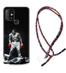 INFINIX Hot 8 9 10 11S Hot 10 Play 10T Kılıf Boyun Asklı Rasta Silikon Moon Baloon 1369