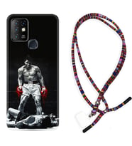 INFINIX Hot 8 9 10 11S Hot 10 Play 10T Kılıf Boyun Asklı Rasta Silikon Moon Baloon 1369