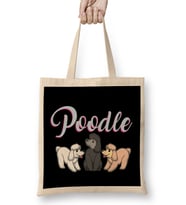 Poodle Gift Poodle Lover Gift Product Bez Çanta Uzun Saplı
