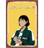 Hbb Squid Game Tasarım Ahşap Tablo