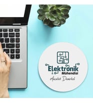 Elektronik Mühendisleri İçin Yuvarlak Mousepad