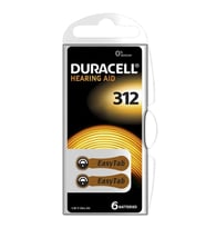 DURACELL 312 NO KULAKLIK PİLİ (6LI PAKET)