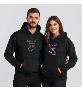 Sevgililer Günü Özel Kombin, 2 Ürün Kapüşonlu Hoodie Sweatshirt
