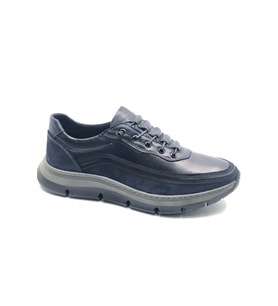 Dropland 9212 Hakiki Deri Erkek Casual Ayakkabı (Lacivert)