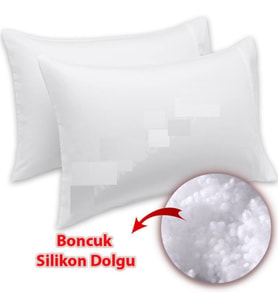 5 Adet Otel Tipi Boncuk Silikonlu Yastık Akfil 63 Tel Dokuma %100 Pamuk 50x70 Cm