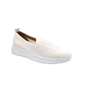 Beyaz (Filinta Moda) Poli Hafif Taban Dokuma Günlük Kadın Comfort Ayakkabı BEYAZ