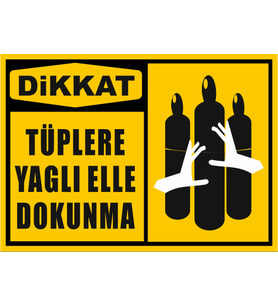 Tüplere Yağlı Elle Dokunma Sticker 20X28 Cm