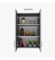 Kenzlife mutfak dolabı idil  090.040.32 gri 2 raflı kapaklı  ofis banyo kiler evrak kitaplık