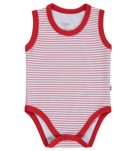 Civil Baby Çizgili 3-36 Ay Çıtçıtlı Badi - Lacivert