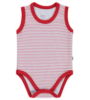 Civil Baby Çizgili 3-36 Ay Çıtçıtlı Badi - Lacivert