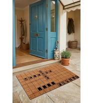 Valerine Life Kapı Önü Paspası 45x70c iç Dış Mekan Scrabble Welcome Home Kişiye Aileye Özel