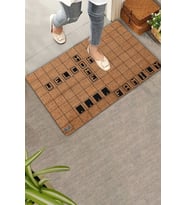 Valerine Life Scrabble Welcome Home Kişiye, İsme ve Aileye Özel Family Kapı Önü Paspası 45x70cm