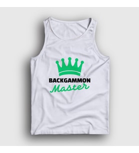 Presmono Unisex Beyaz Backgammon Master Tavla Ustası Oyun Atlet 417150tt (Beyaz)