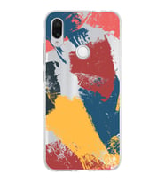 Xiaomi Redmi Note 7 Uyumlu Kapak Brushstroke Tasarımlı Şeffaf Silikon Kılıf