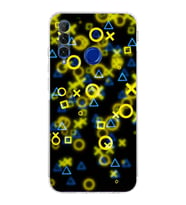 PrintiFy Huawei Honor 20 Lite Uyumlu Kamera Korumalı Semboller Tasarımlı Şeffaf  Kılıf